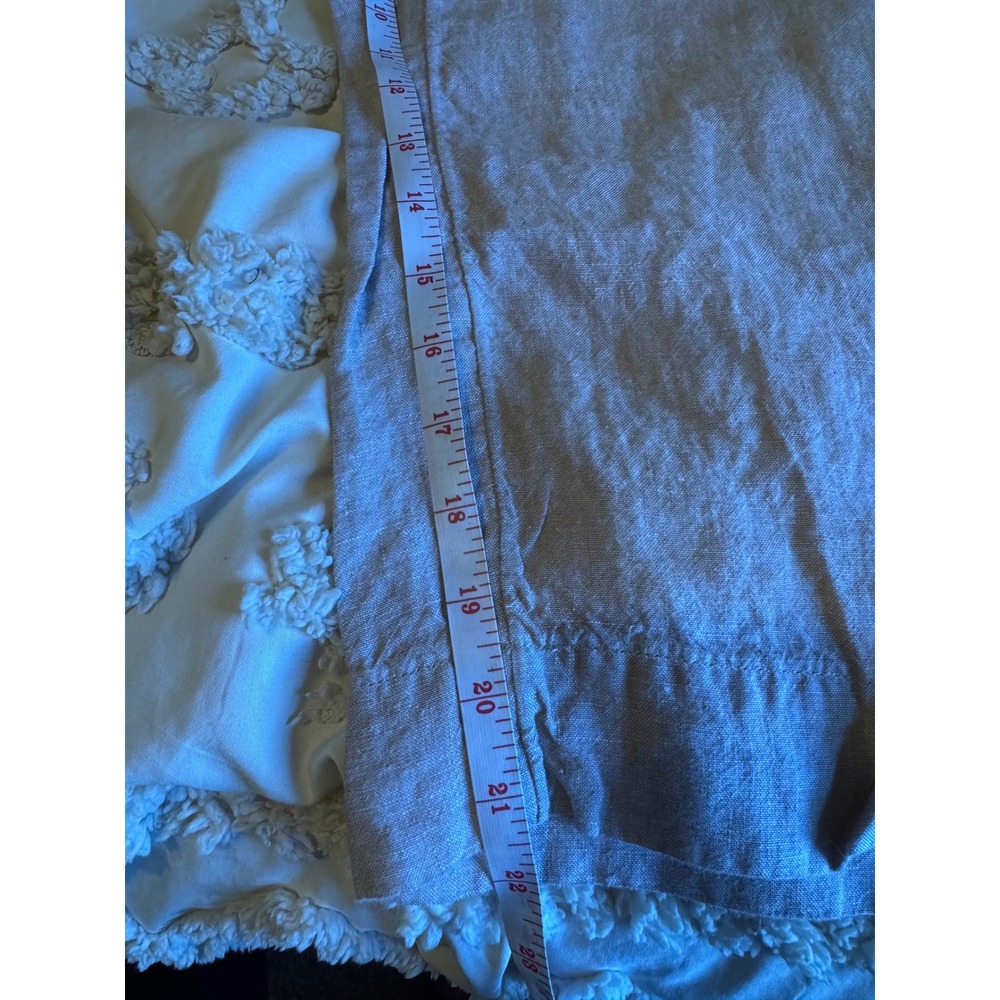 J. Jill Love Linen Tan Flax Wide Leg Crop Pants Elastic Back WPT315622 - Picture 3 of 7